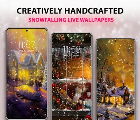 Snowfall Live Wallpaper android App screenshot 6