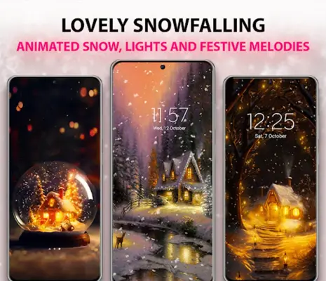 Snowfall Live Wallpaper android App screenshot 7